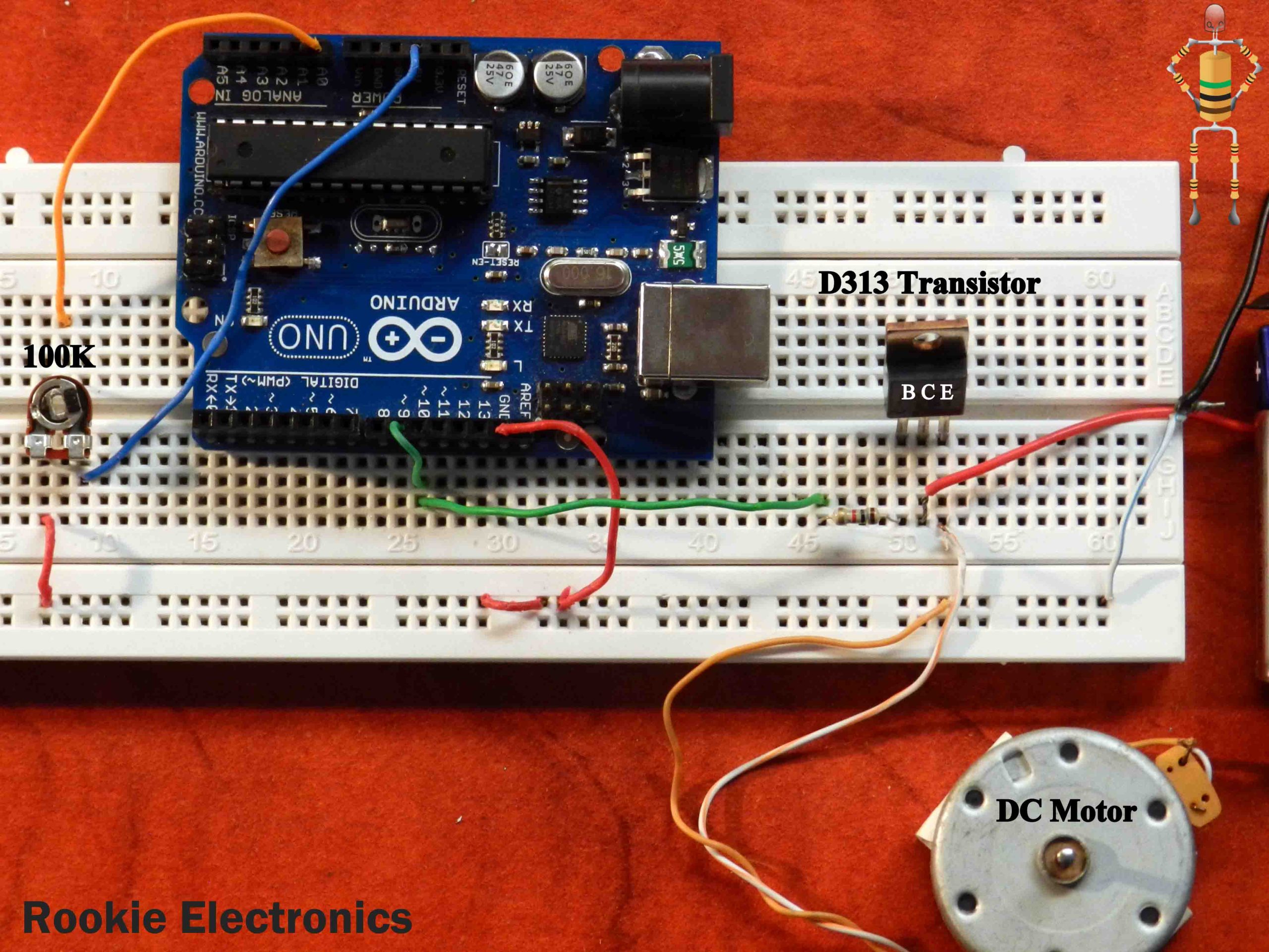 Controlling DC Motor using Arduino